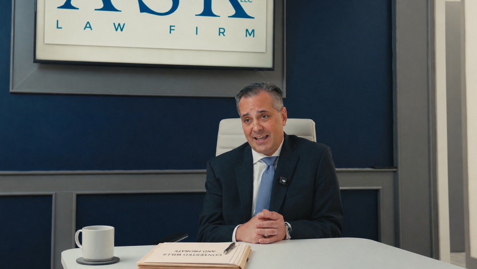 ASK Law Firm attorney reviewing a will and estate records for a New Jersey probate dispute