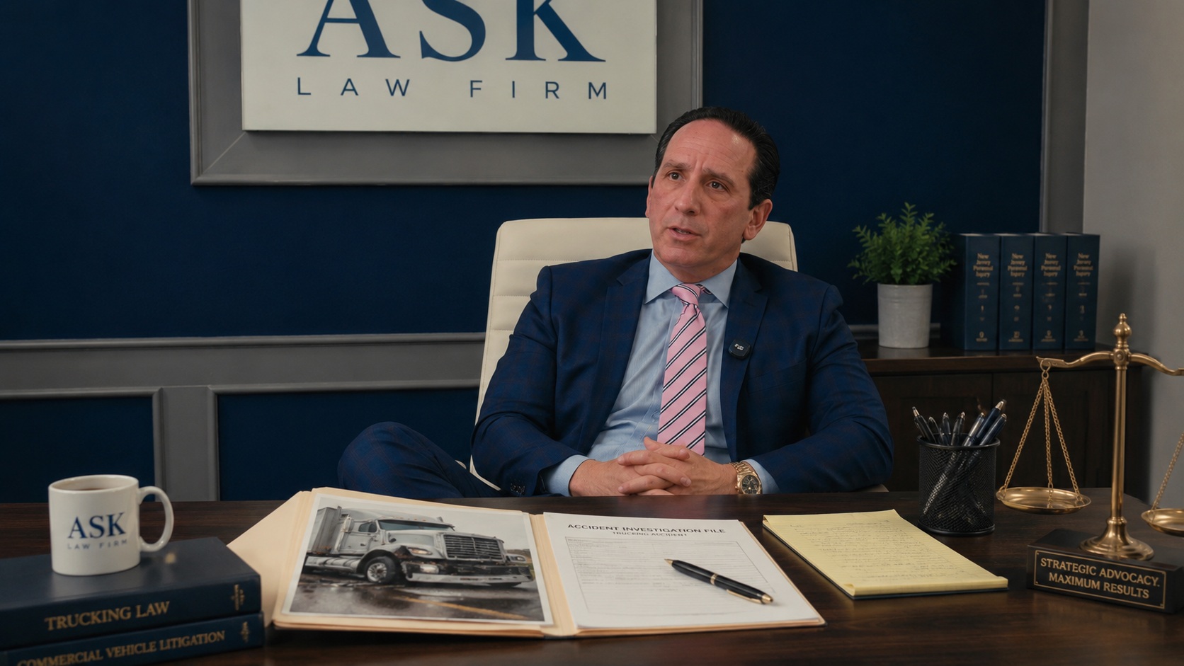 ASK Law Firm attorneys representing people injured in New Jersey truck and bus accidents