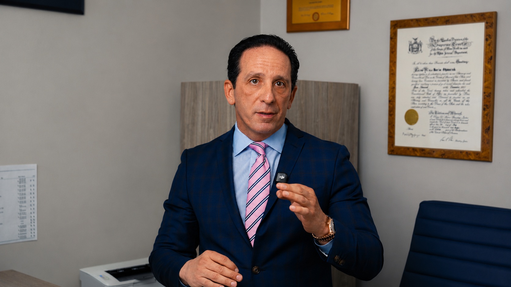 Injured employee receiving legal guidance about a New Jersey workers compensation claim