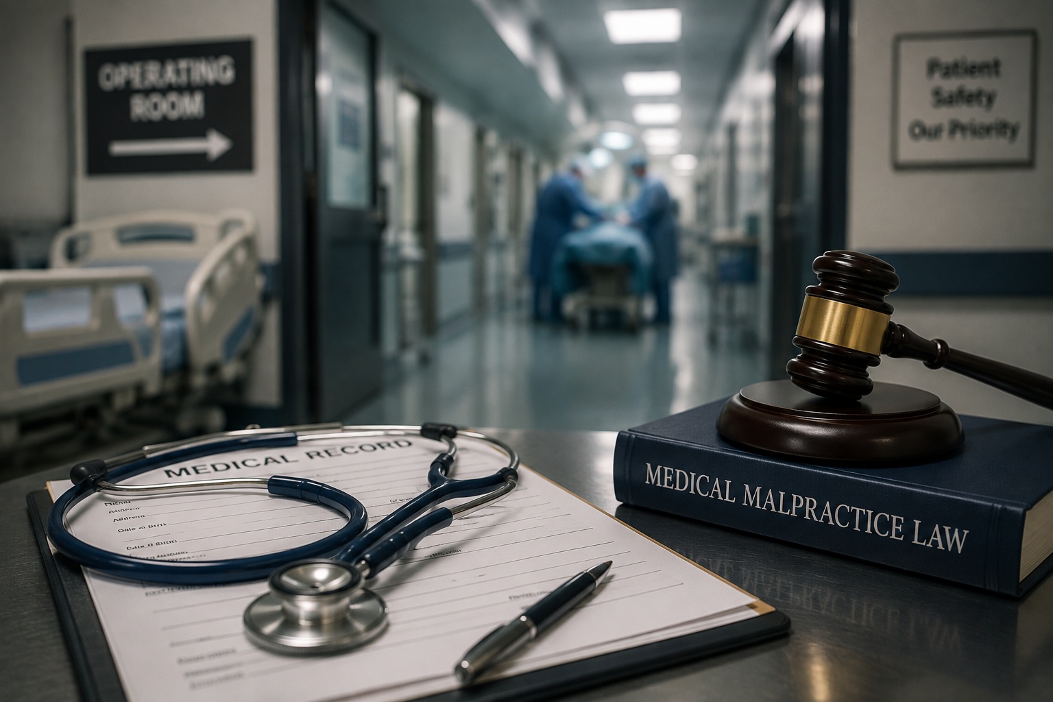 Medical professional reviewing patient records